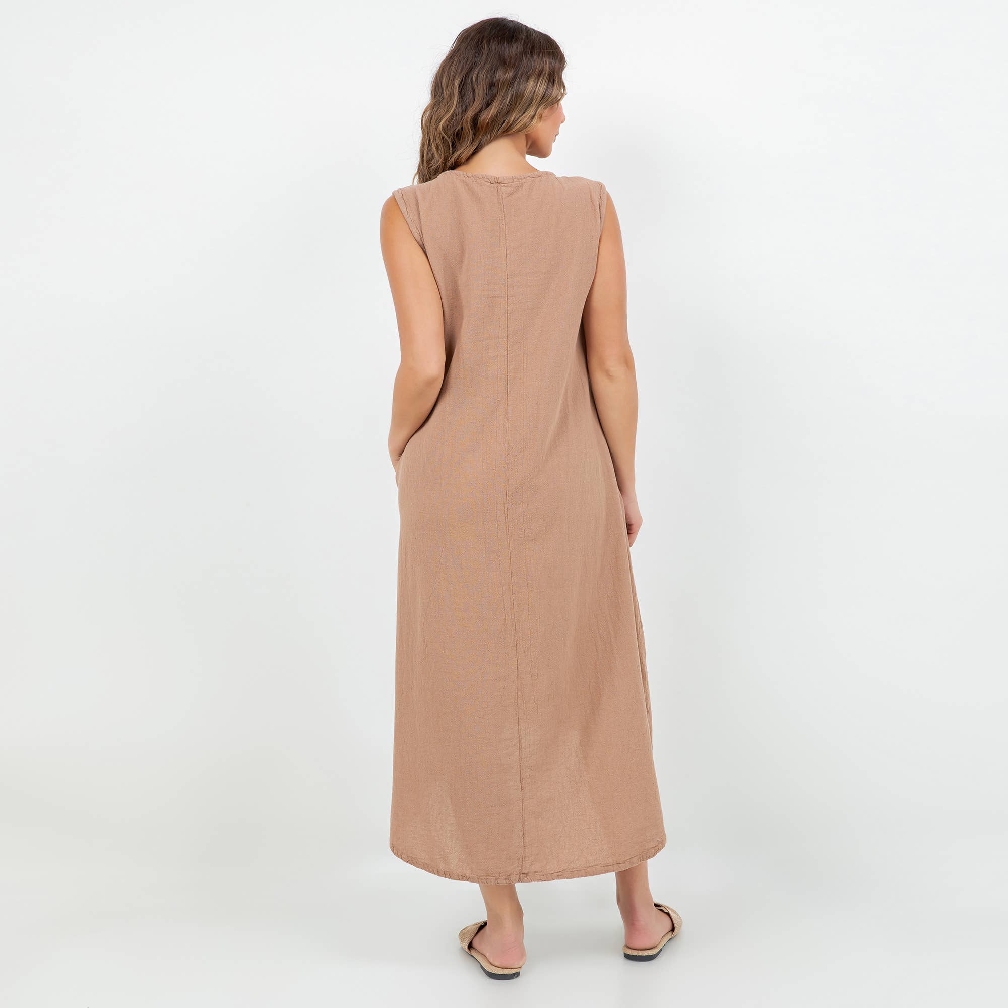 Ellie Dress-With Pockets 100% Cotton Gauze Dress