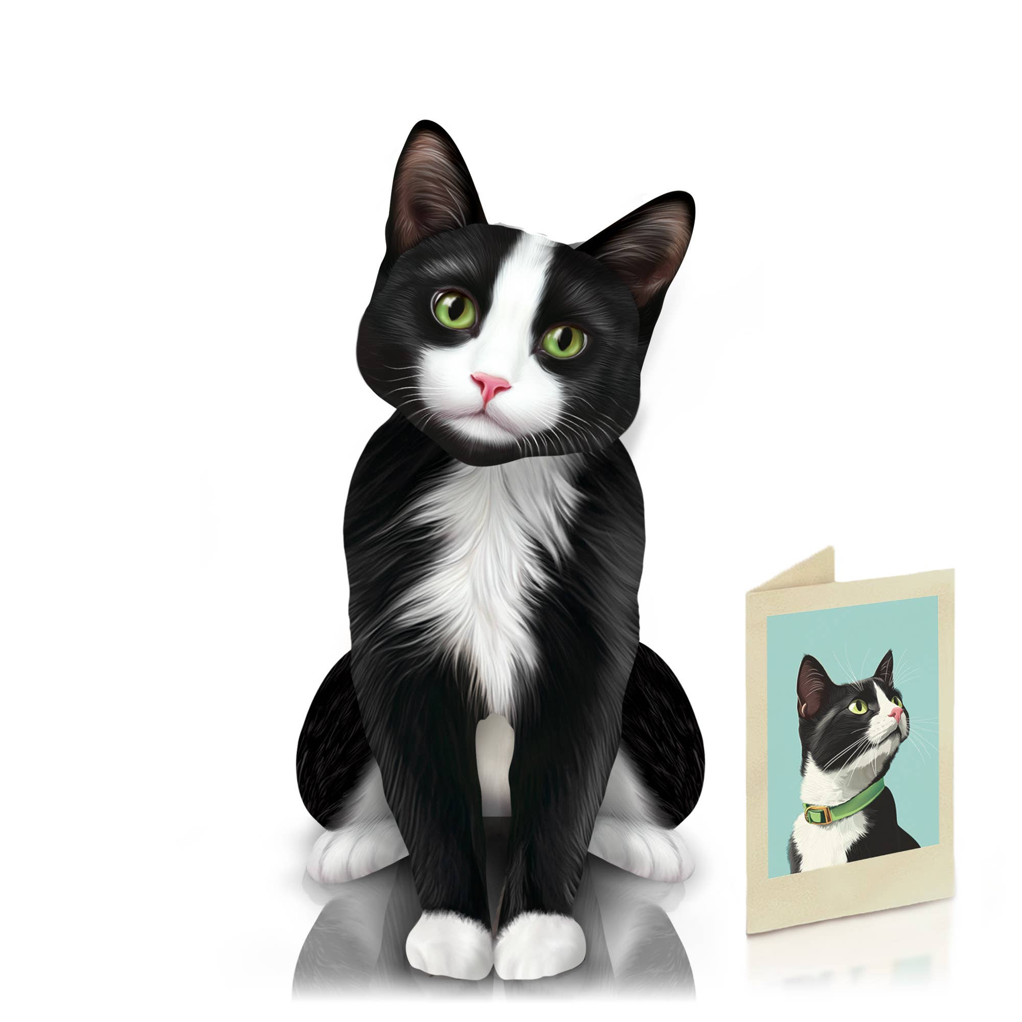 Tuxedo Cat (6 Pop-up Greeting Cards)
