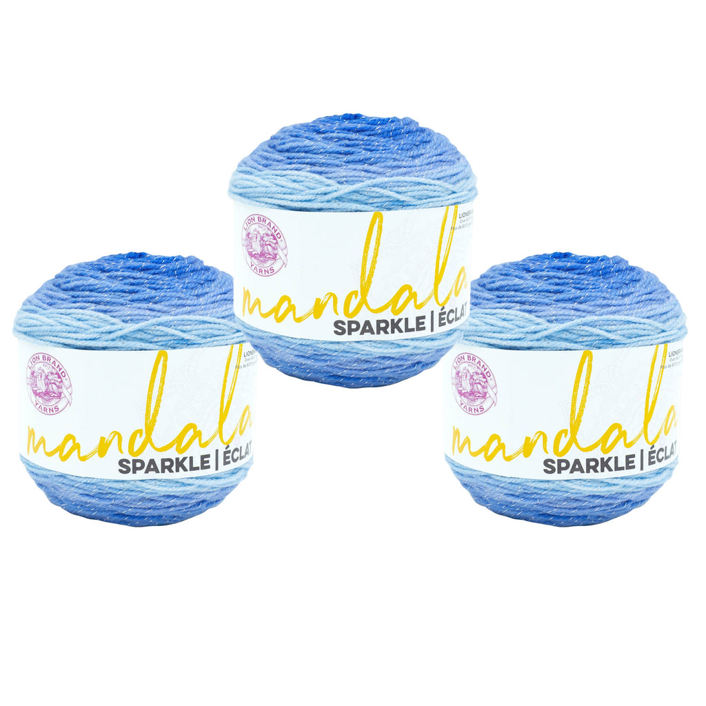 Lion Brand Yarn Mandala Sparkle Cepheus 3 Pack