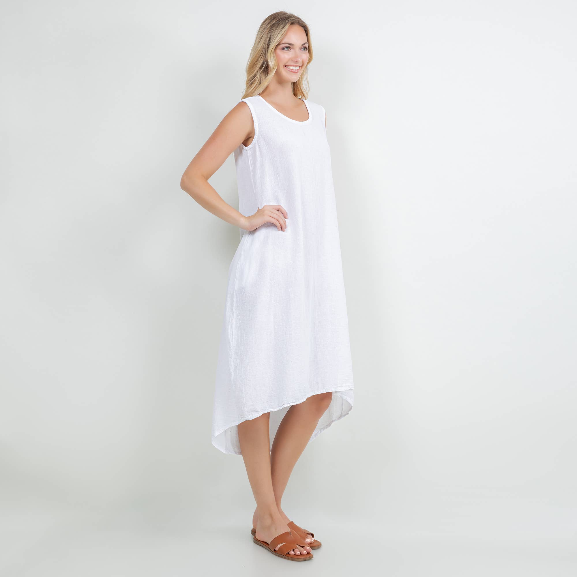 Ellie Dress-With Pockets 100% Cotton Gauze Dress