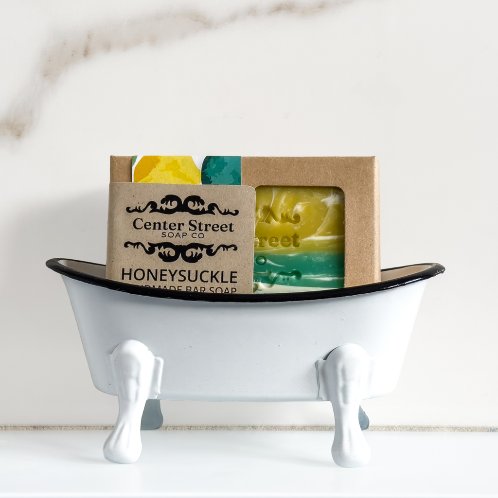 Antique Bathtub Soap Dish 12-Pack, 4-Colors Bright