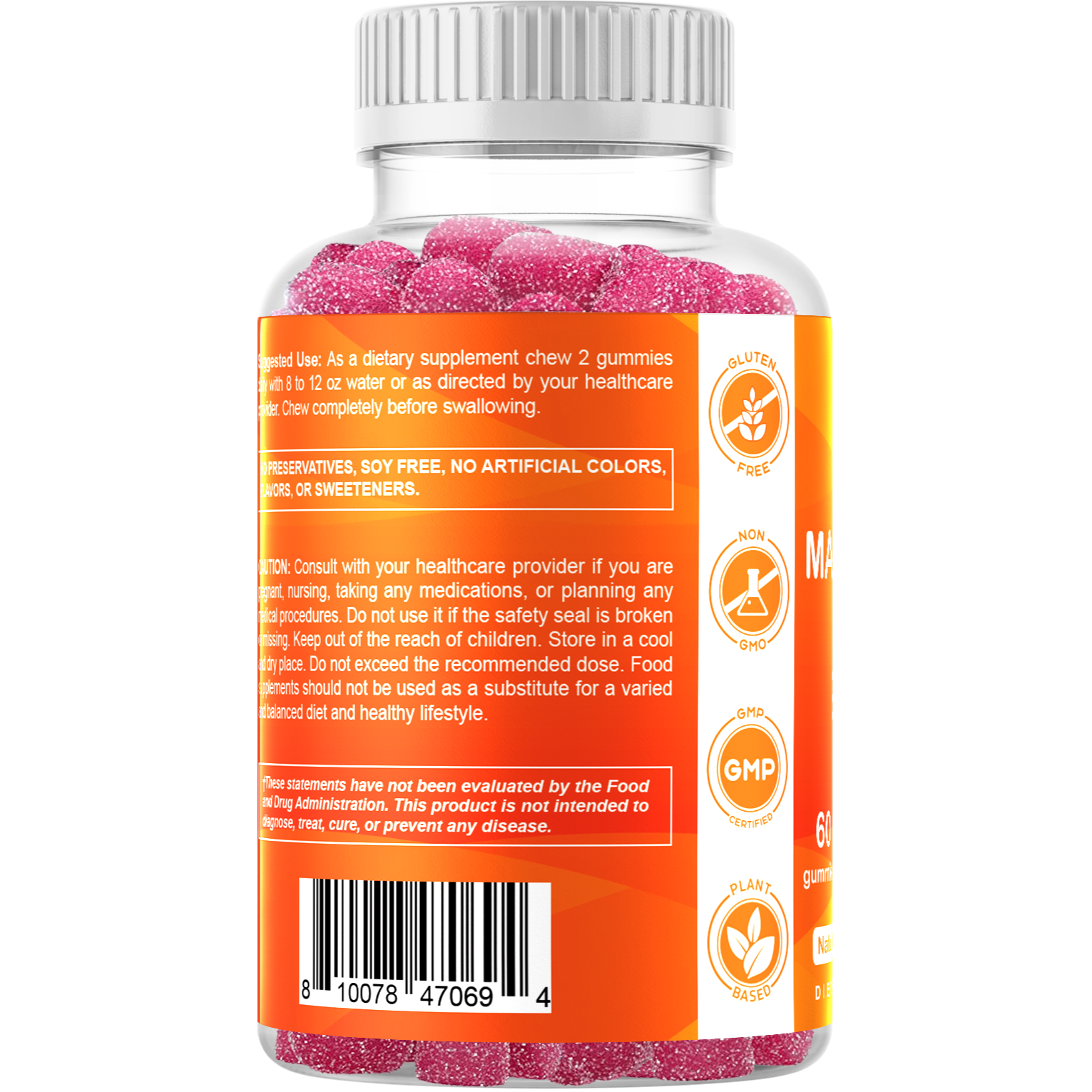 Vitamatic Magnesium 600mg | Muscle & Calm | 60 Vegan Gummies