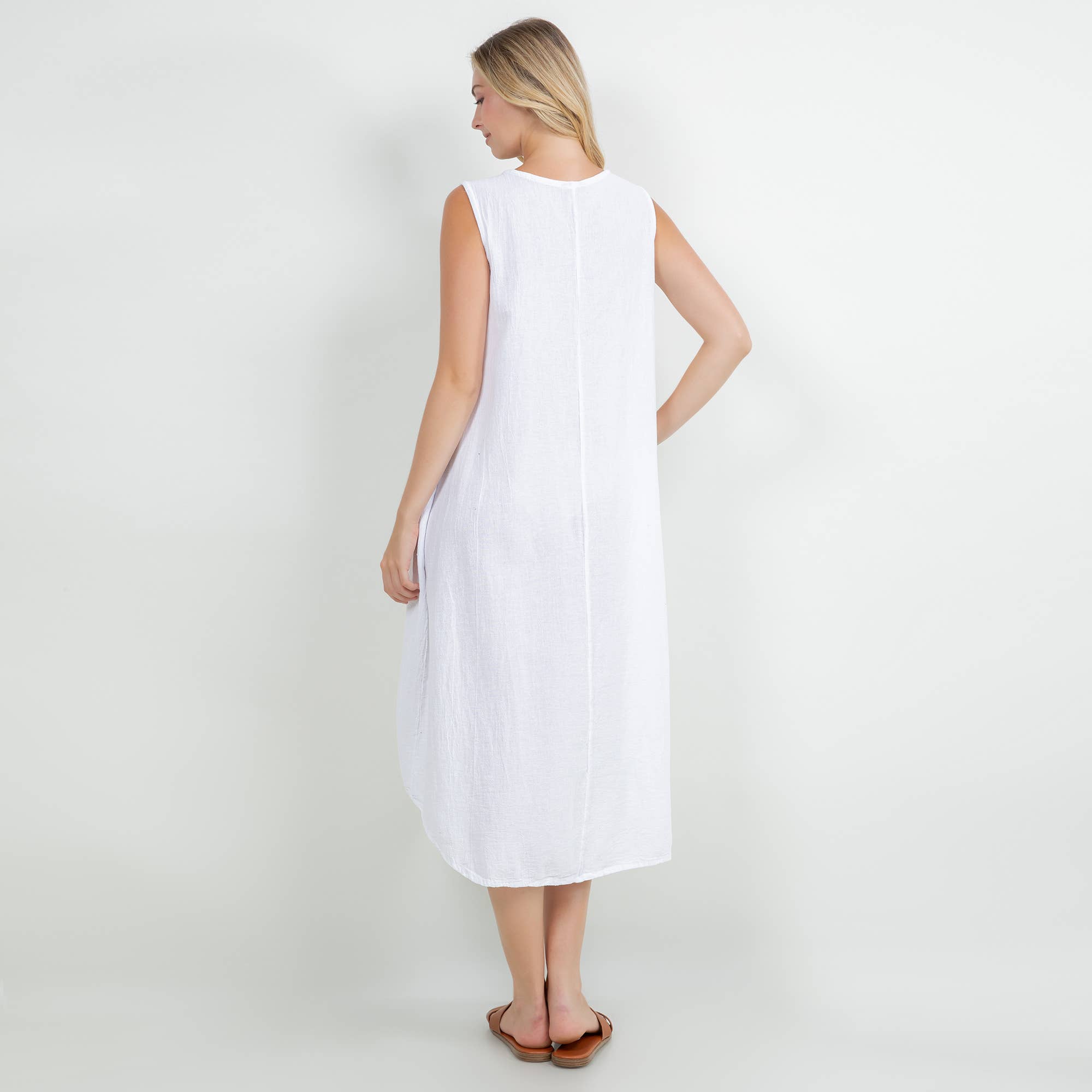 Ellie Dress-With Pockets 100% Cotton Gauze Dress