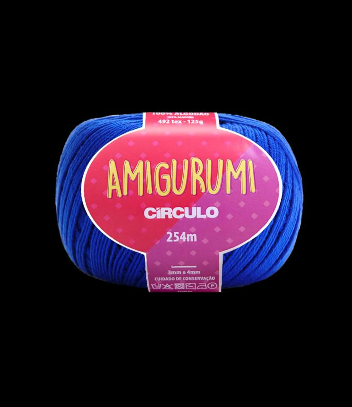 amigurami yarn ball blue