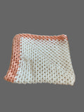 Blanket white and peach