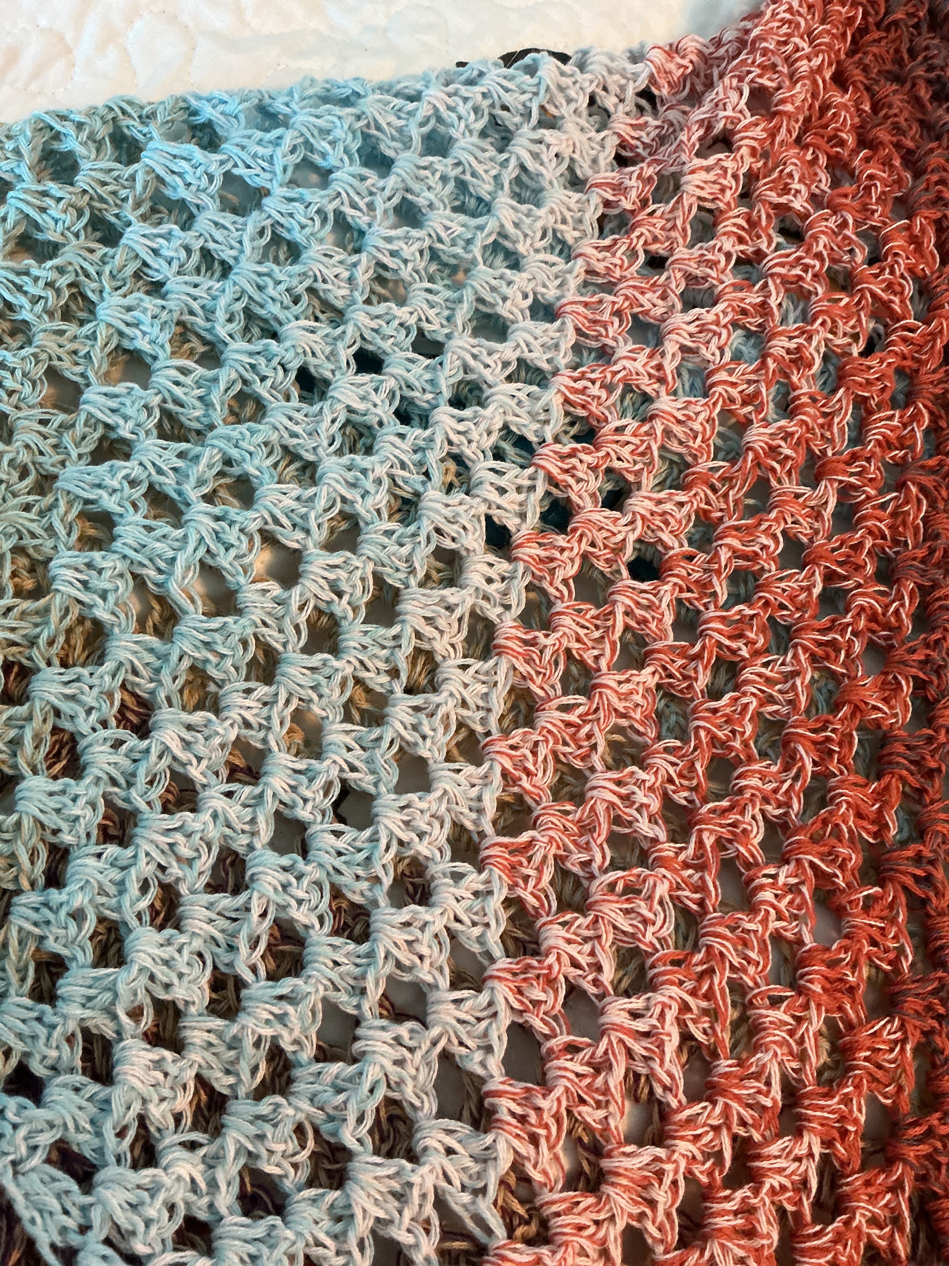 Shawl  triangle lacy