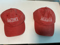 Mama and mini baseball hat set