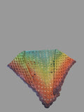 Mermaid shawl pastels