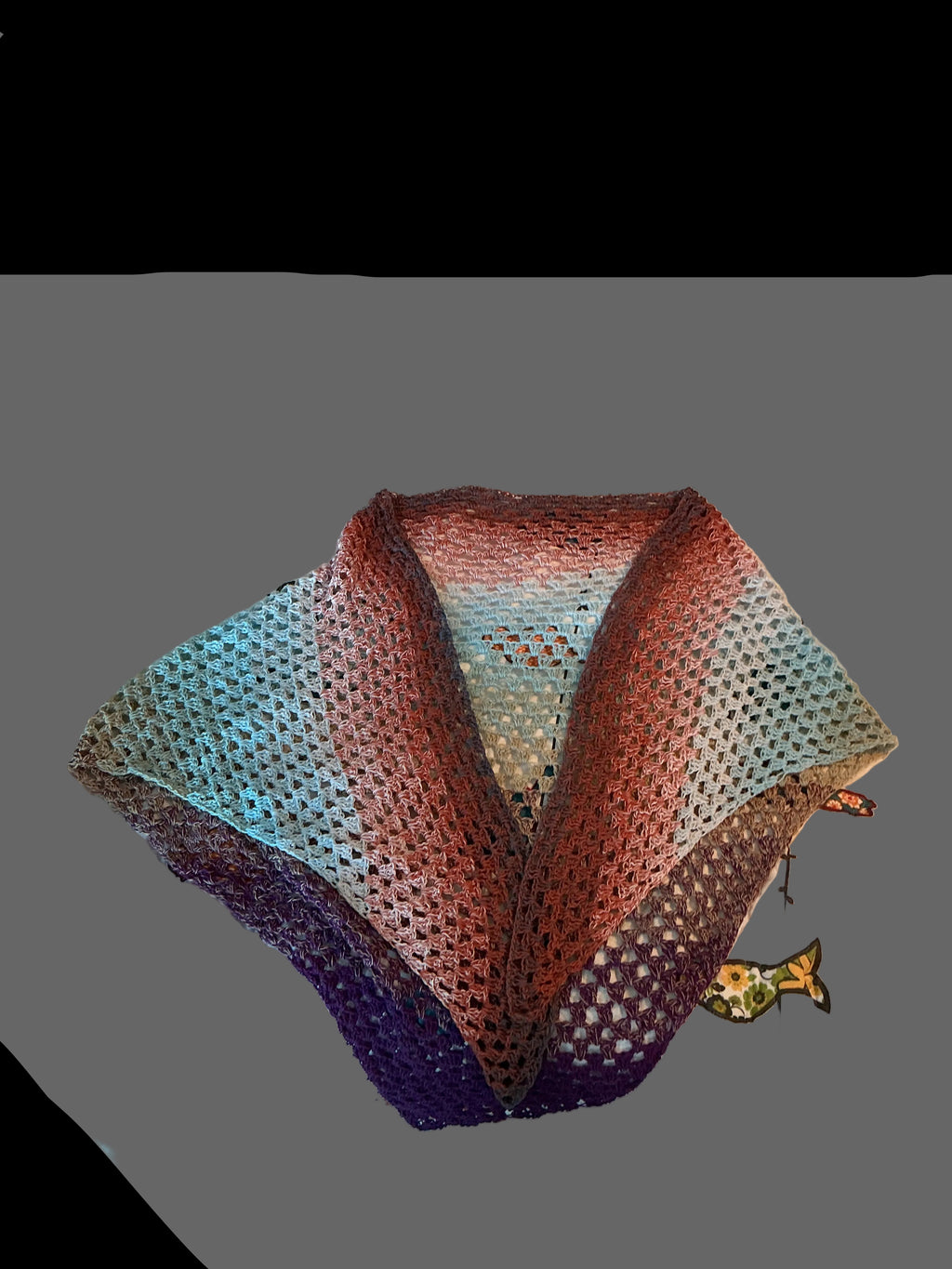Shawl  triangle lacy