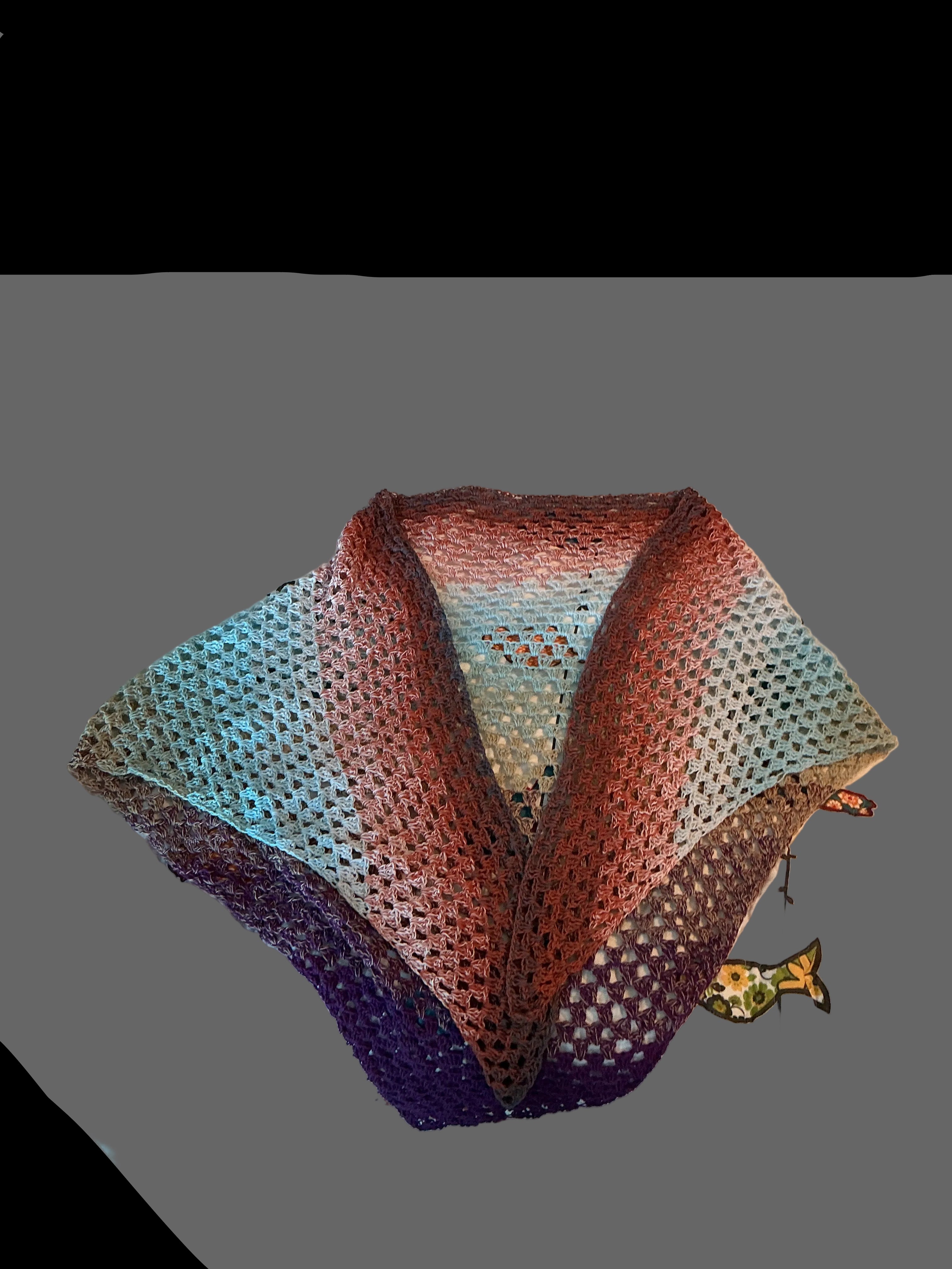 Shawl  triangle lacy