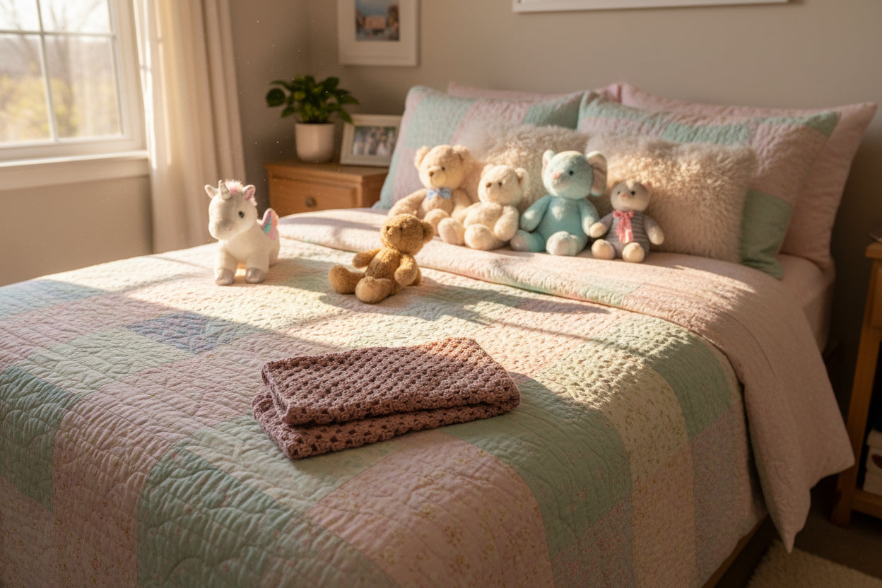 Pink sparkly blanket